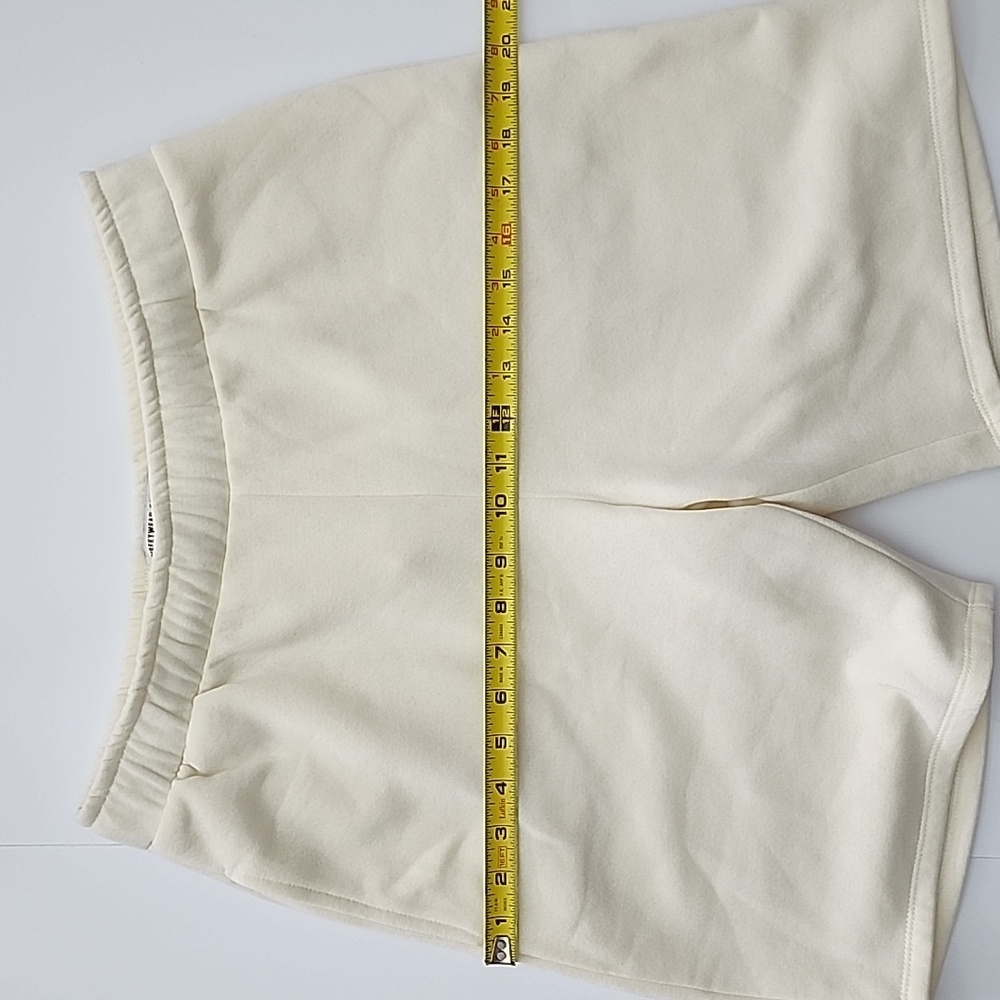 Streetwear Society Active Women's Cream Shorts Fleece Lined Stretch Pockets M - Picture 10 of 12